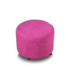 Circle Pembe Kumaş puf ofis koltuk
